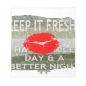 Leuk en perfect om de datum op te slaan notitieblok (Voorkant)