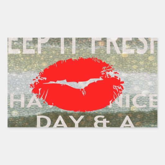 Leuk en perfect om de datum op te slaan rechthoekige sticker (Voorkant)