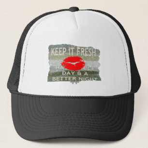 Leuk en perfect om de datum op te slaan trucker pet