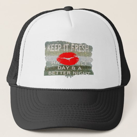 Leuk en perfect om de datum op te slaan trucker pet (Voorkant)