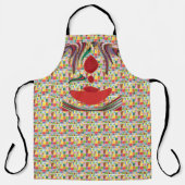 Leuk en prachtig kleurrijk patroonontwerp schort (Voorkant)