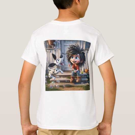 Leuk en speels Kinder T-shirt (Achterkant)