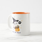 Leuk en spookachtig mok Halloween feest (Voorkant links)