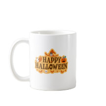 Leuk en Spooky Happy Halloween Sticker Design