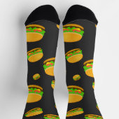Leuk en vet cool burgerpatroon sokken (Top)