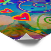 Leuk en Vrolijk Spreid Vriendelijkheid Klaslokaal Poster (Hoek)