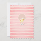 Leuk en Vrouwelijk Brunch + Bubble Vrijgezellenfee Kaart (Achterkant)