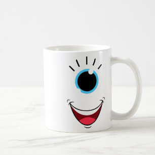Leuk eng monster oog gezicht Easy Halloween kostuu Koffiemok