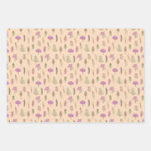 Leuk Engels Paarse Violet Bloemen Thema Party Inpakpapier Vel (Voorkant 3)