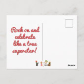 Leuk eten verjaardagskaart woordspeling grappige v briefkaart (Achterkant)