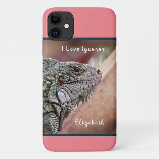 Leuk Exotisch Reptiel Iguana Huisdier Case-Mate iPhone Case (Achterkant)