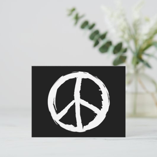 leuk expressionistisch PEACE SIGN | Briefkaart (Staand voorkant)