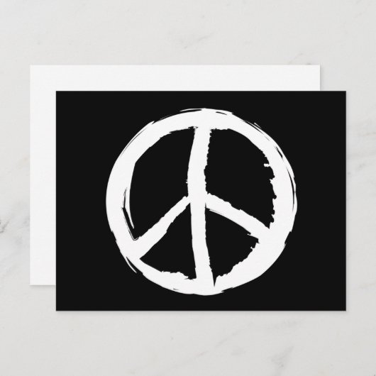 leuk expressionistisch PEACE SIGN | Briefkaart (Voorkant / Achterkant)