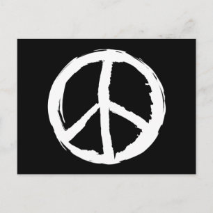 leuk expressionistisch PEACE SIGN Briefkaart