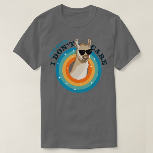 Leuk Fact I Dont Care Grappig Sassy Llama Alpaca S T-shirt (Design voorkant)