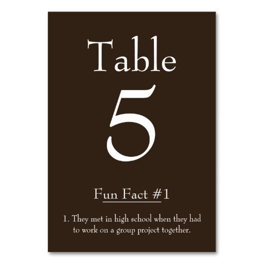 Leuk Fact over de bruid en bruidegom Chocolate Bro Kaart (Voorkant)