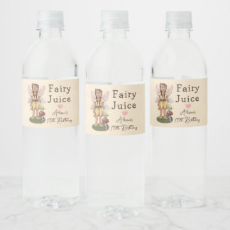 Leuk  Fairy Juice Verjaardagsfeestje Waterfles Etiket