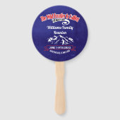 Leuk Familie Avontuur Reünie Verzamelen Monogram Handwaaier (Achterkant)