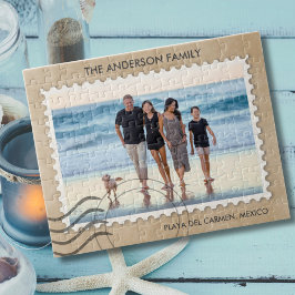 Leuk Familie Vakantie Reizen Foto Puzzel