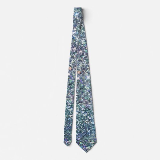 leuk faux glitter-partijpatroon stropdas (Achterkant)