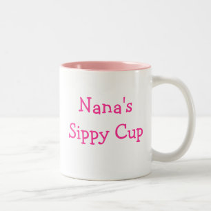 Leuk, favoriet!! Nana's Sippy Cup Tweekleurige Koffiemok