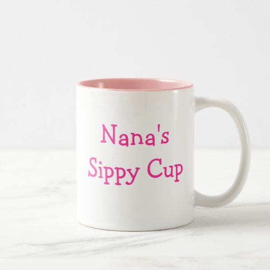 Leuk, favoriet!! Nana's Sippy Cup Tweekleurige Koffiemok (Rechts)