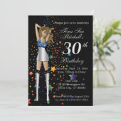 Leuk feest meisje verjaardag kaart (Staand voorkant)