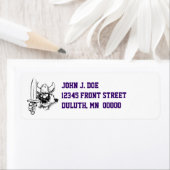 Leuk & feestelijk Happy Viking retour adres label (Insitu)