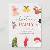 Leuk feestelijk kerstfeest kaart (Voorkant)