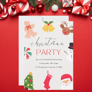 Leuk feestelijk kerstfeest kaart