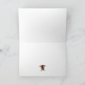 Leuk Feestelijk Schaap met Kerstverlichting Feestdagen Kaart (Binnen)