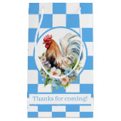 Leuk feestje dat haan serveert dank je klein cadeauzakje (Voorkant)