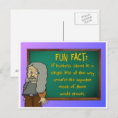 leuk feit: briefkaart (Voorkant / Achterkant)