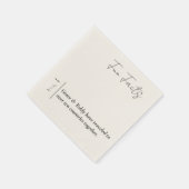 Leuk feit bruiloft servetten (Hoek)