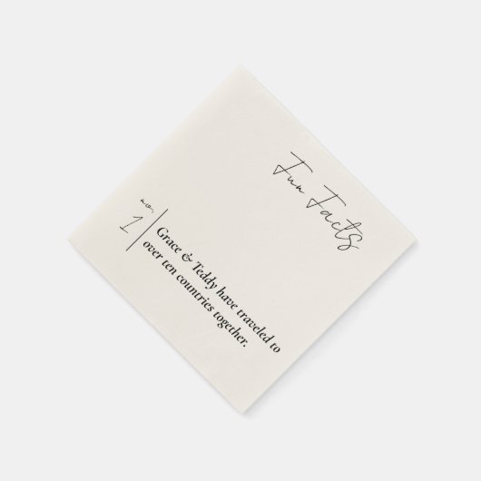 Leuk feit bruiloft servetten (Hoek)