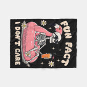 Leuk Feitje Dat Me Niet Kan Bommen Sarcastisch Ske Fleece Deken (Voorkant (Horizontaal))