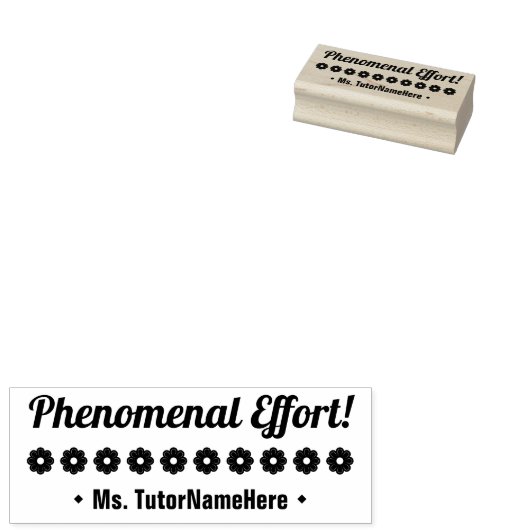 Leuk "fenomenale inspanning!" Het merken Rubberzeg Rubberstempel (Gestempeld)
