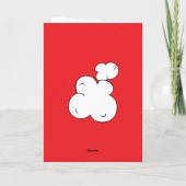 Leuk, Flauw, SUPER POP! Popcorn Pun Blanke kaart (Achterkant)