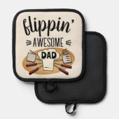 Leuk Flippend Awesome Vader BBQ Pannenlap (Voorkant / Achterkant)