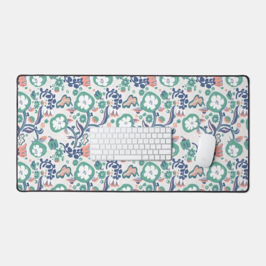 Leuk Floral Doodle Design Bureaumat (Keyboard & Muis)