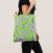 Leuk Flower Summer Tas in het groen (Dichtbij)