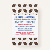 Leuk Football Sport Aangepaste Moderne Foto Kind I Badge (Achterkant)