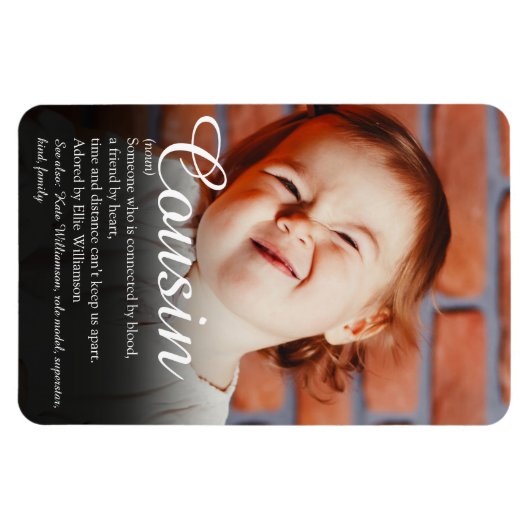 Leuk fotowedstrijds definitie van de beste neef oo magneet (Horizontaal)