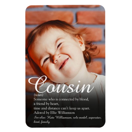 Leuk fotowedstrijds definitie van de beste neef oo magneet (Verticaal)