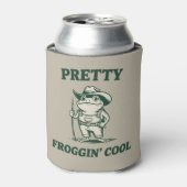 Leuk Froggin Cool Frog Toad Meme Liefhebbers Vinta Blikjeskoeler (Blikje Voorkant)