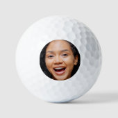 Leuk Full Face Close-up Selfie Foto Golfballen (Voorkant)