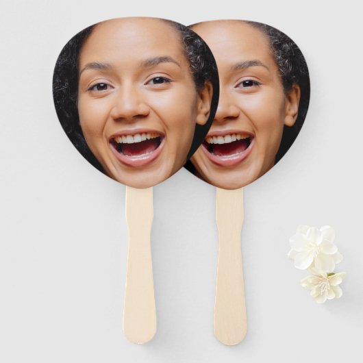 Leuk Full Face Close-up Selfie Foto Handwaaier (Voorkant en achterkant)