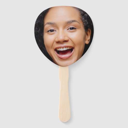 Leuk Full Face Close-up Selfie Foto Handwaaier (Achterkant)