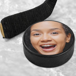 Leuk Full Face Close-up Selfie Foto Hockey Puck
