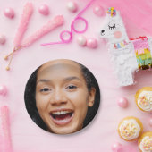 Leuk Full Face Close-up Selfie Foto Papieren Bordje (Feest)